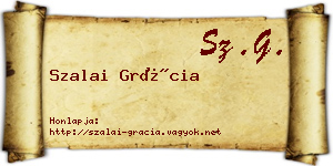 Szalai Grácia névjegykártya